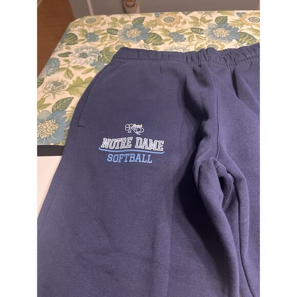 Nike Notre Dame Softball Blue Sweatpants Joggers Size Small - Picture 6 of 10